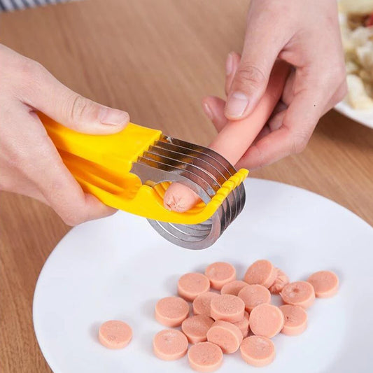 Stainless Steel Banana Cutter Fruit Vegetable Sausage