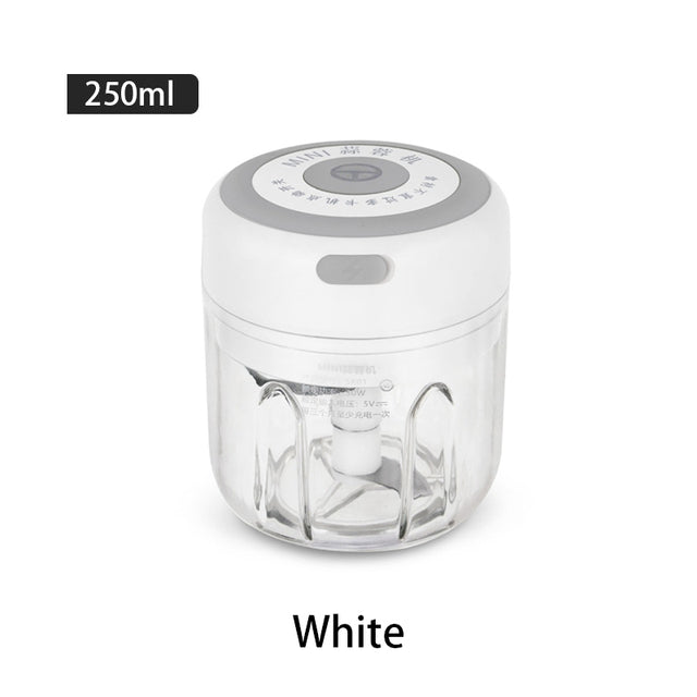 100/250ml Electric Mini Garlic Crusher Portable Chopper