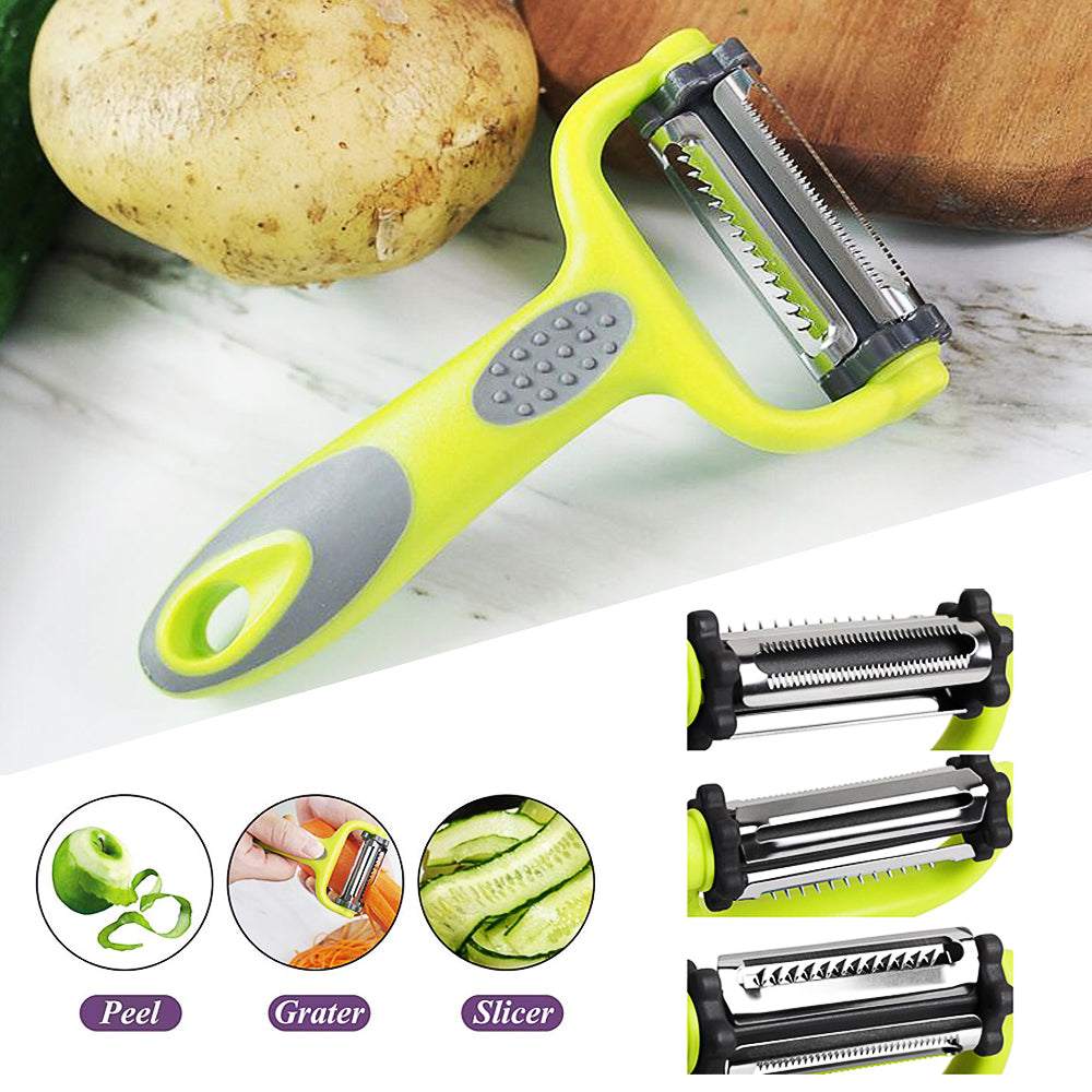 3 In 1 Vegetable Peeler Citrus Julienne Peeler