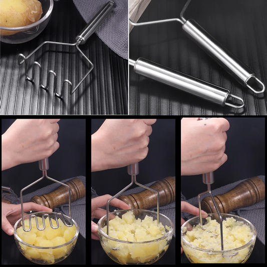 Stainless Steel Wave Shape Potato Masher Cutter