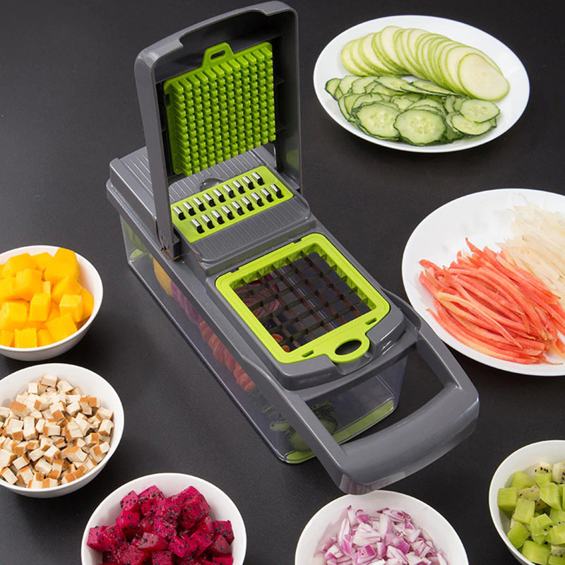 8In1Multifunctional Vegetable Cutter Potato Slicer Carrot