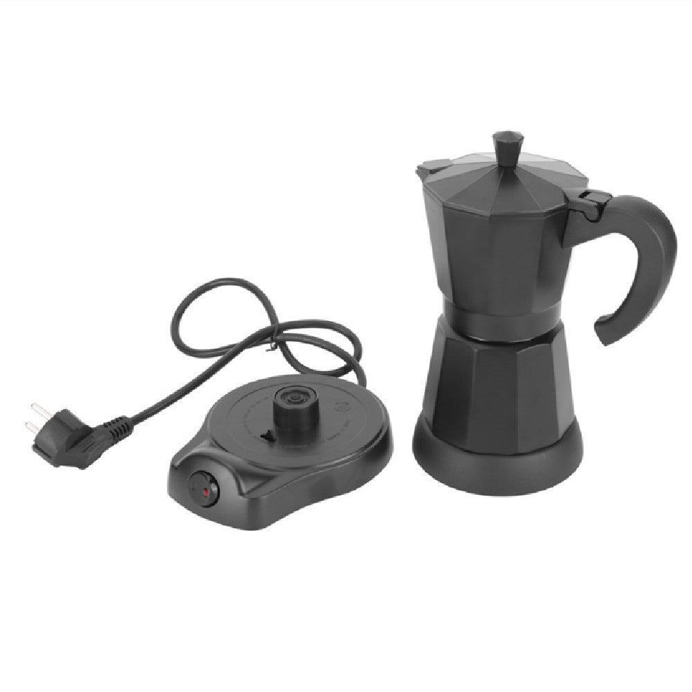 Aluminum Electric Heating Moka Pot Italian European Plug Coffee Making Machine