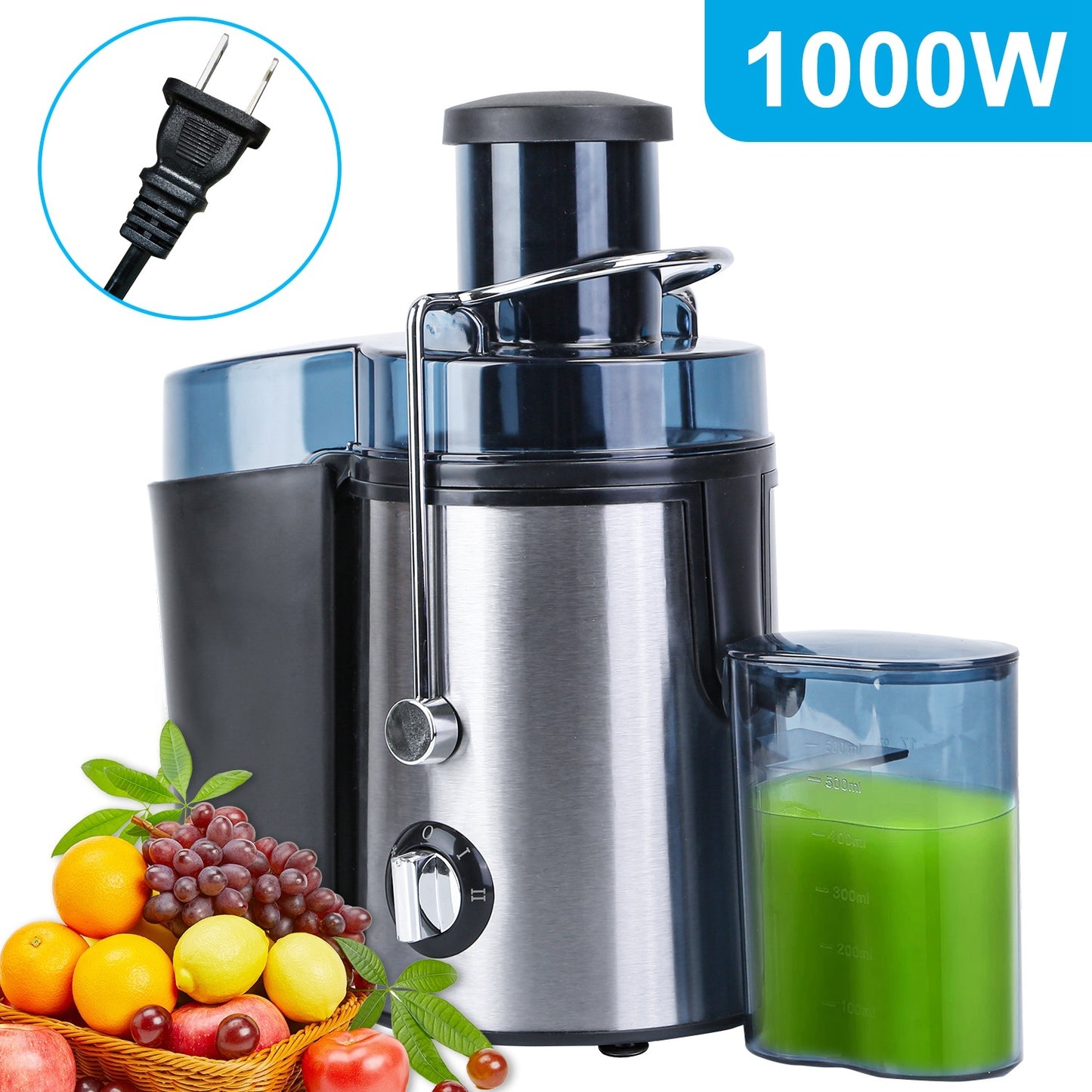 1Pc Centrifugal Juicer Juice Extractor  For Fruits Vegetables