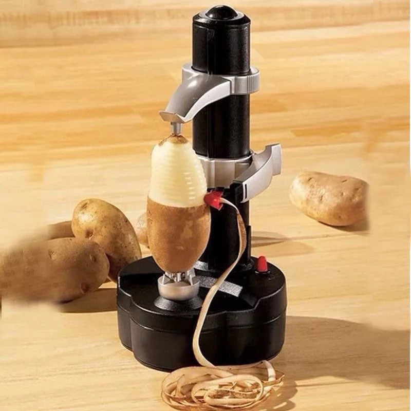 Kitchen Electric Potato Peeler Stainless Steel Automatic Rotating Fruits
