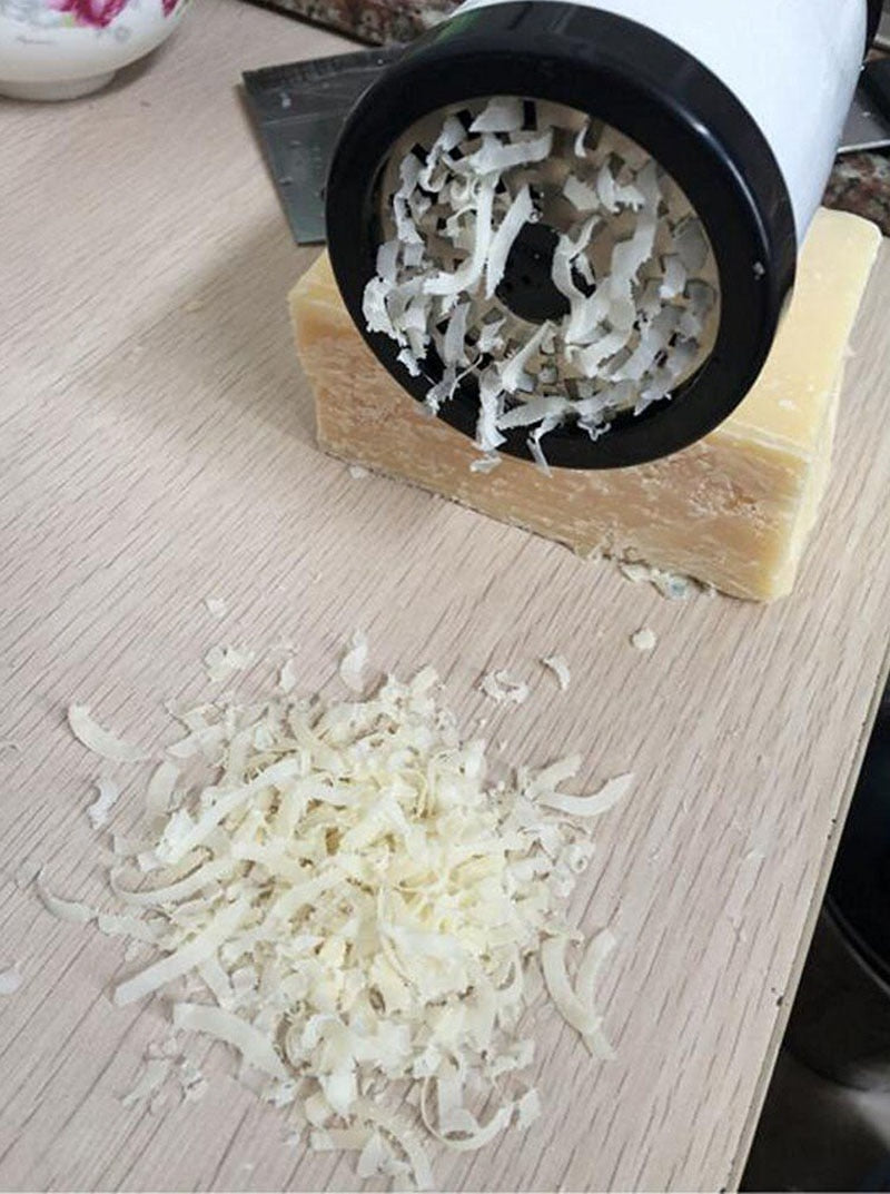 Kitchen Gadgets Stainless Steel Cheese Grater Rotary Grinder