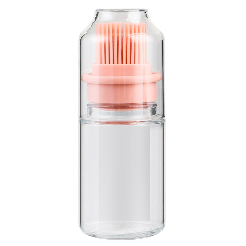 Portable Oil Bottle with Brush Silicone Barbecue Liquid Gadgets