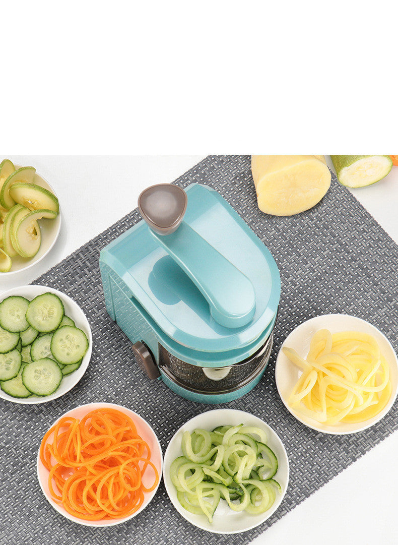 Spiral Grater Vertical Hand-Operated Filament Vegetable Cutter