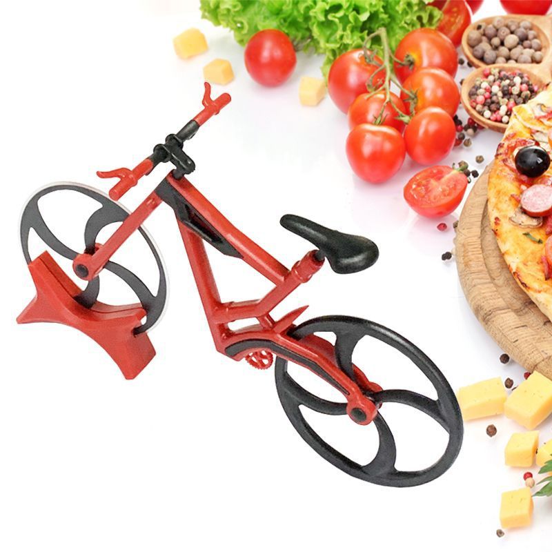 Color Boxed Stainless Steel Bicycle Pizza Cutter