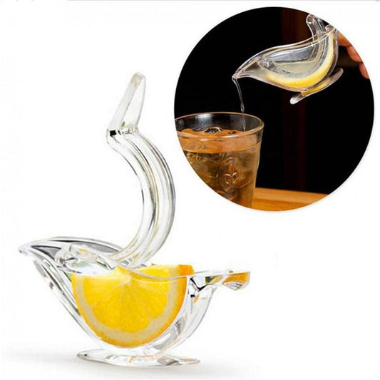 Manual Lemon Juicer Transparent Acrylic Elegance Bird Shape