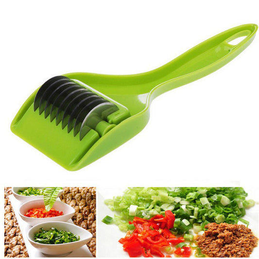 Roller Scallion Cutter Pushes The Celery Cutter