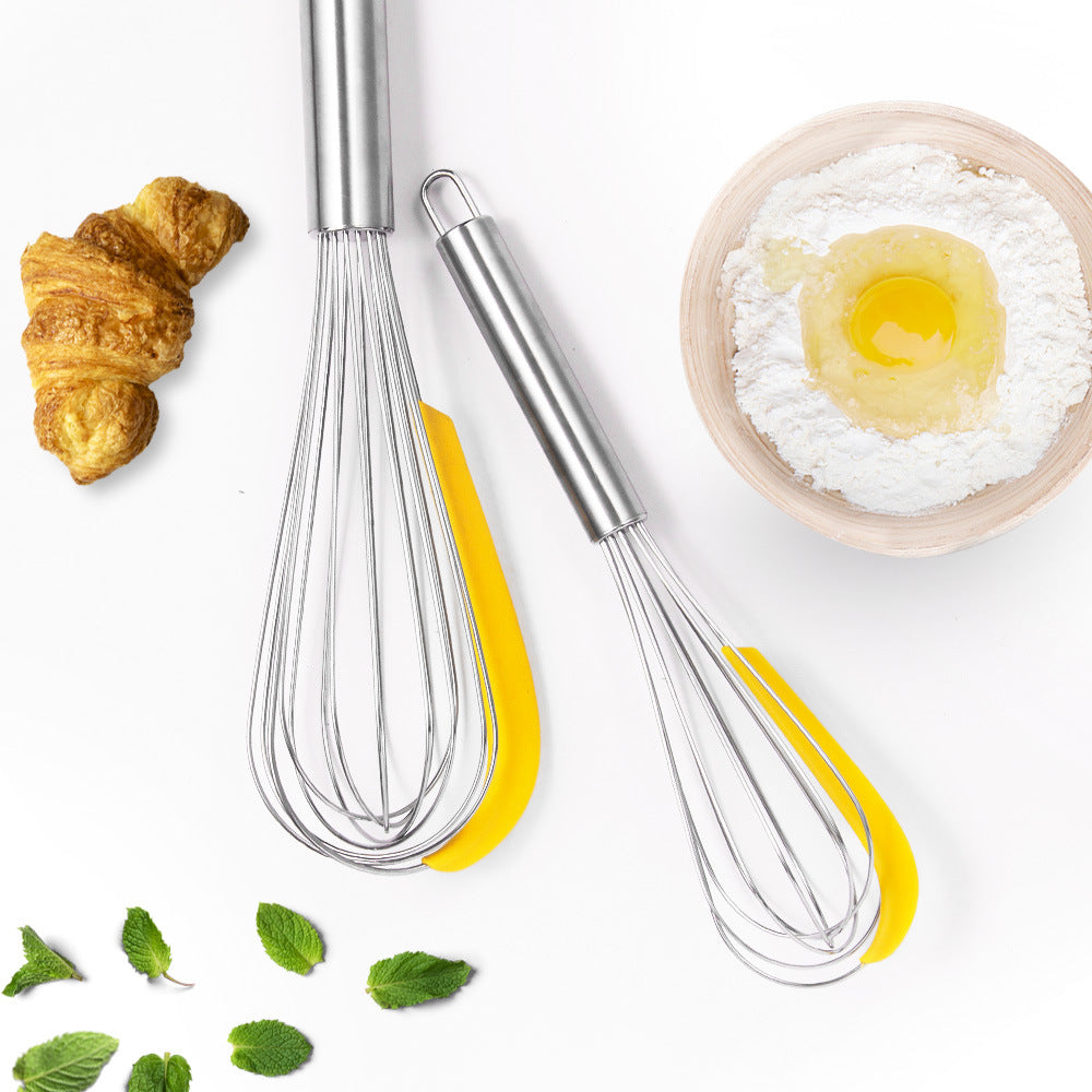 3pc Stainless Steel Balloon Wire Whisk Manual Egg Beater Mixer