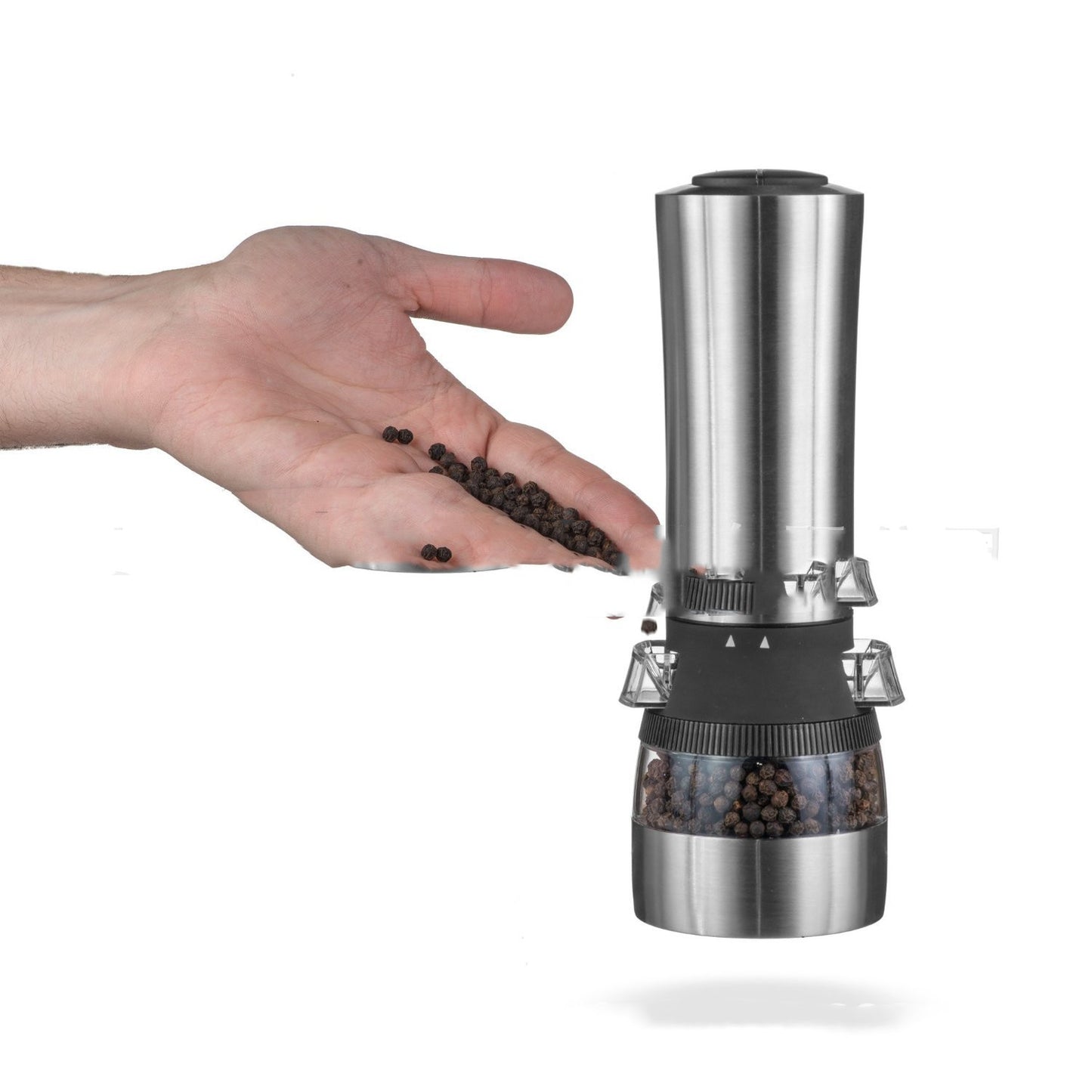 2 In 1 Stainless Steel Pepper Grinder Kitchen Tools Portable