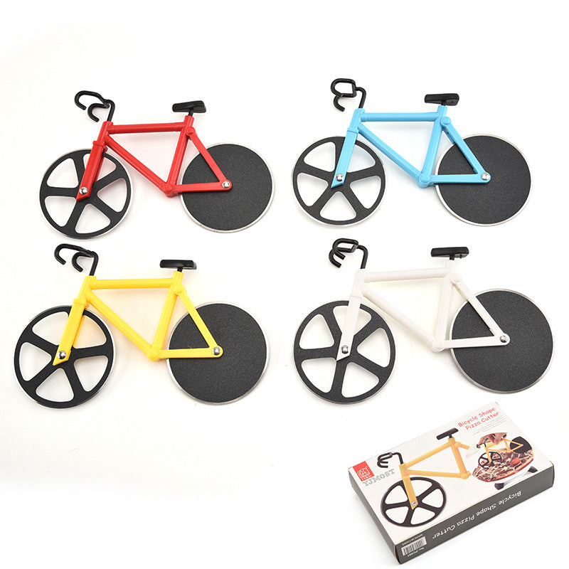 Pizza Cutter Stainless Steel Bicycle Shape Wheel Bike Roller Pizza