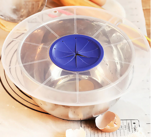 Plastic Eggs Mixer Anti Splash Lid Gadget for Egg Beater Bowl