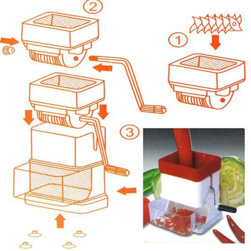 Sawtooth Household Kitchen Tool Hand-cranked Fruit And Vegetable Masher