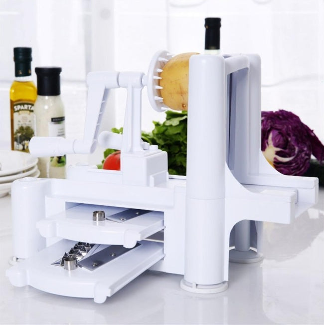 Multi-function Hand-rotating Push-type Vegetable Cutter