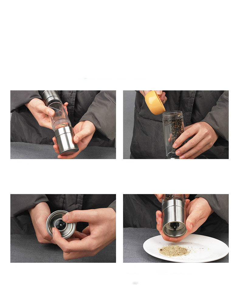 Black pepper grain grinder manual household kitchen