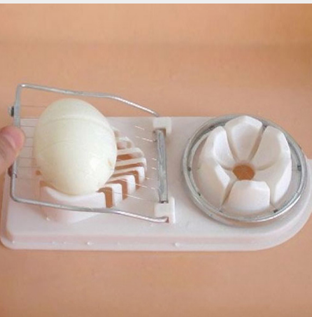 Two - in - one double - head egg cutter is a multi - function egg slicer with taste design