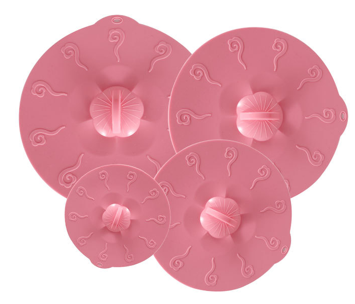 4pcs Silicone Suction Lid Sealed Cover