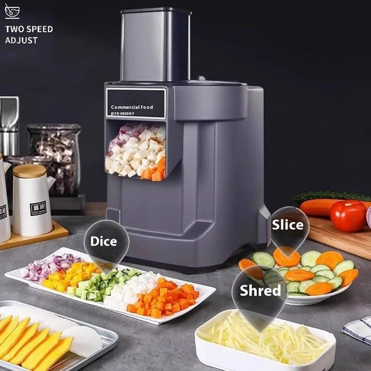 Commercial Vegetable Cutter Multi-function Automatic Dicing Slice