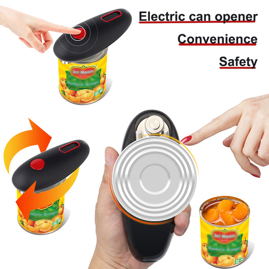 Electric Can Opener Automatic Bottle Opener Cordless One Tin Touch Edges