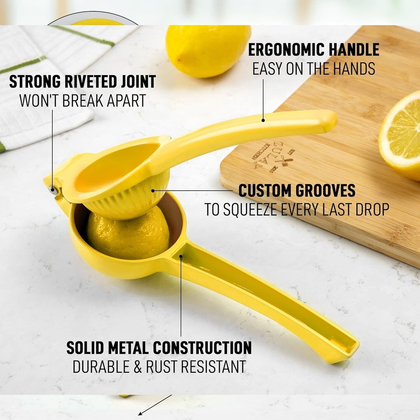 Heavy Duty Metal Orange Citrus Lemon Squeezer Juicer