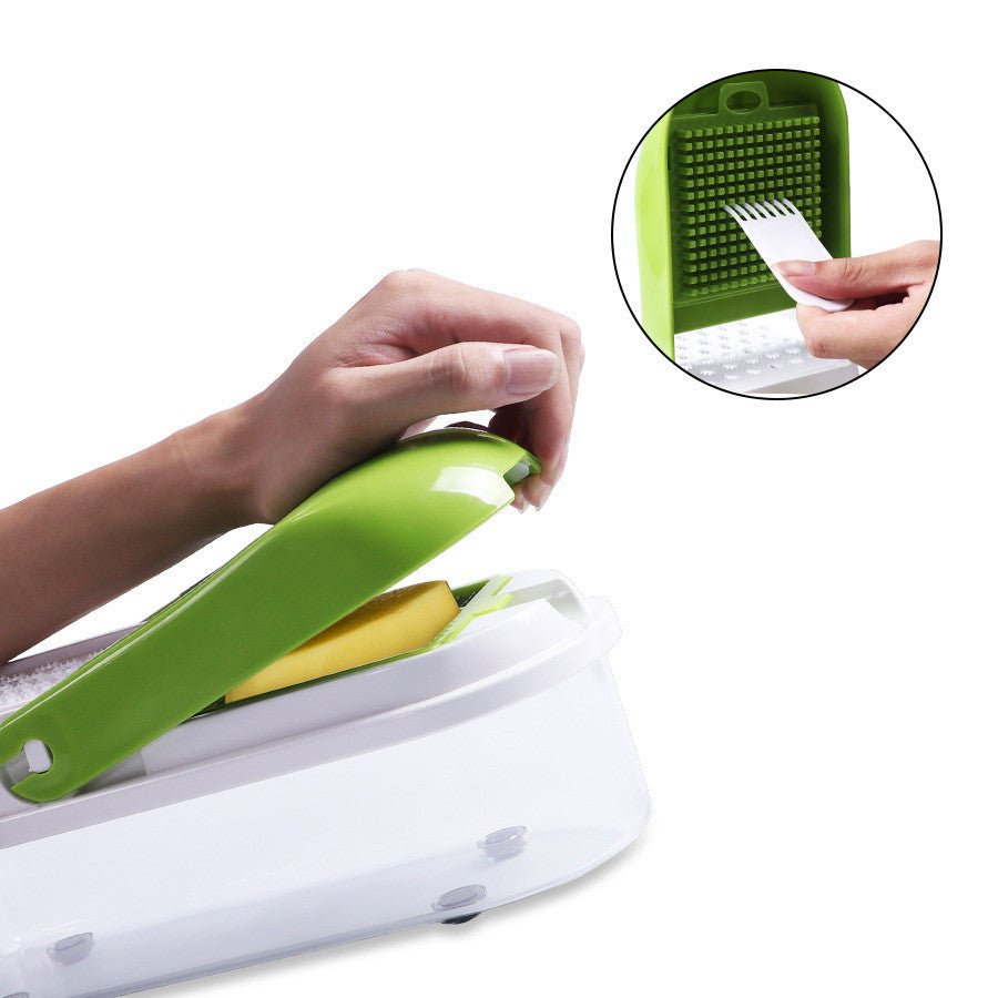 Multifunction Vegetable Slicer shredder with 8 Dicing Blades