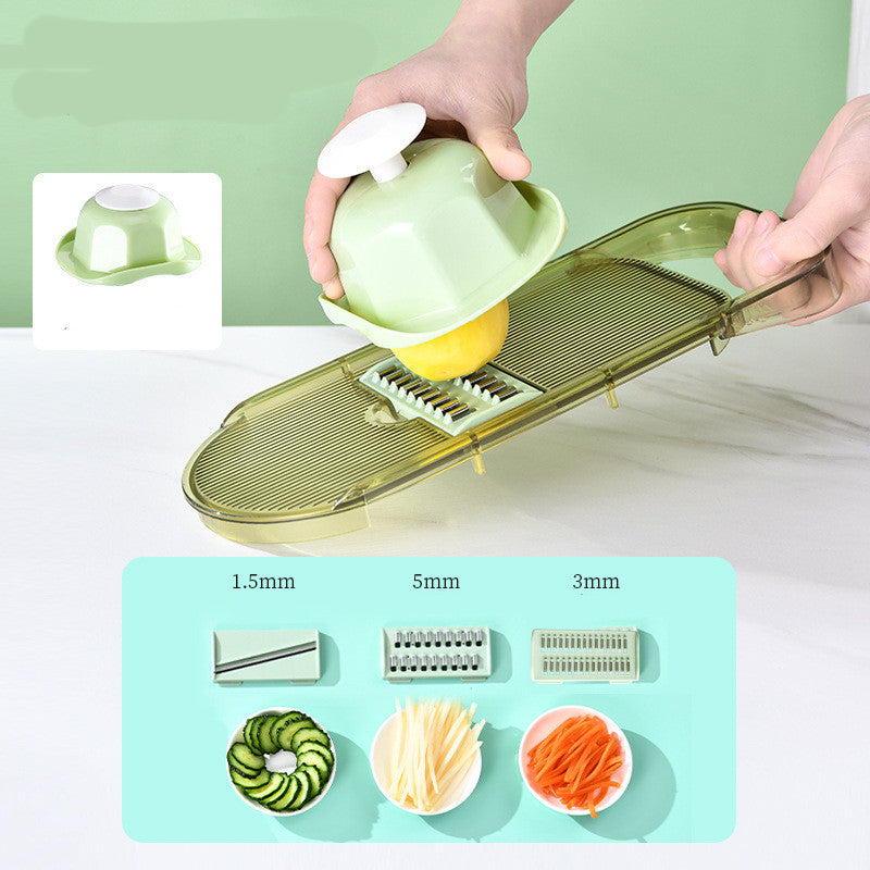 Multifunction Transparent Vegetable Cutter Steel Blade Potato Slicer