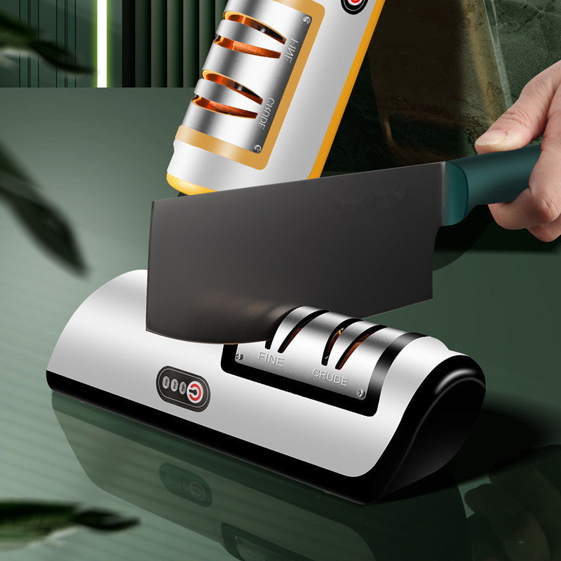 USB Rechargeable Electric Knife Sharpener Automatic Adjustable Kitchen Tool