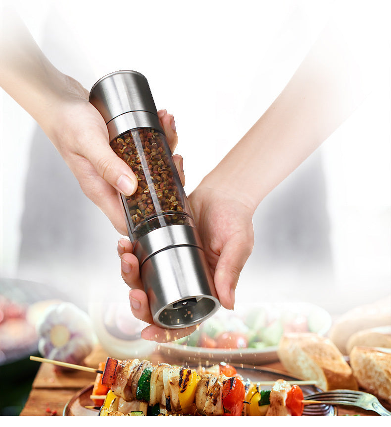 Black pepper grain grinder manual household kitchen