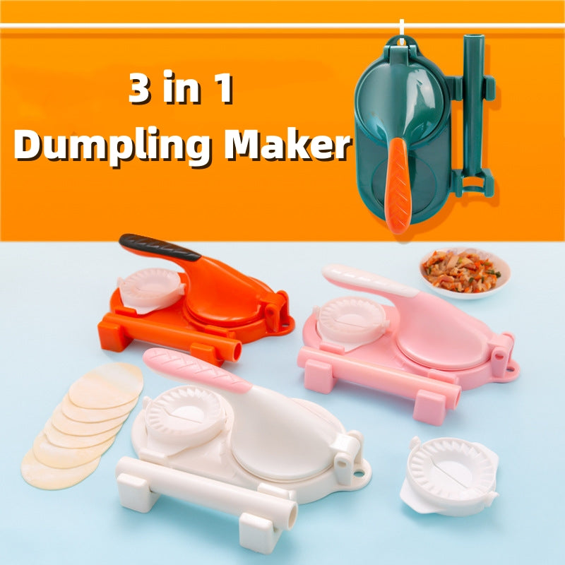 3 In 1 Dumpling Maker Portable Handmade Artifact Props Kitchen Tools Gadgets