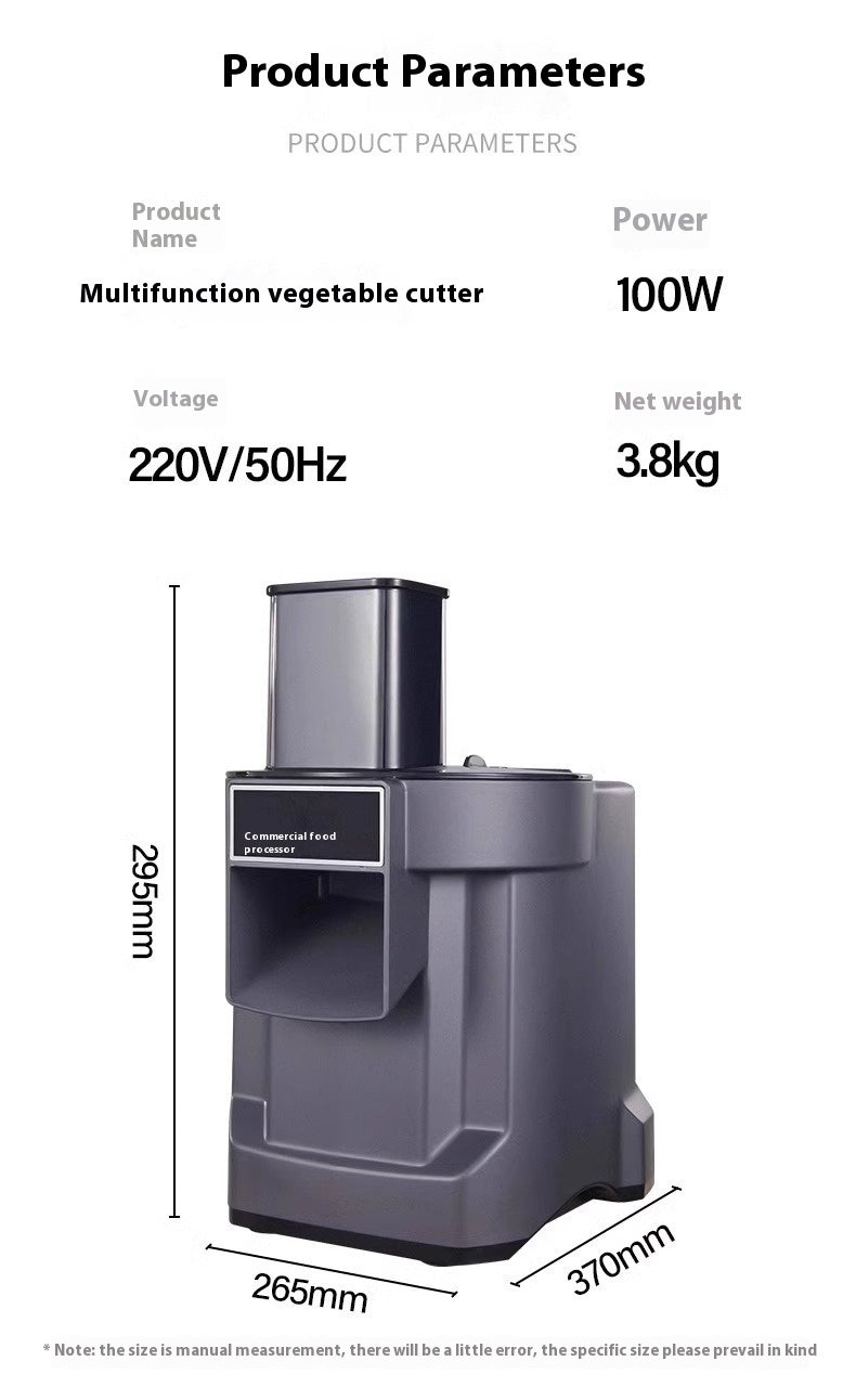 Commercial Vegetable Cutter Multi-function Automatic Dicing Slice