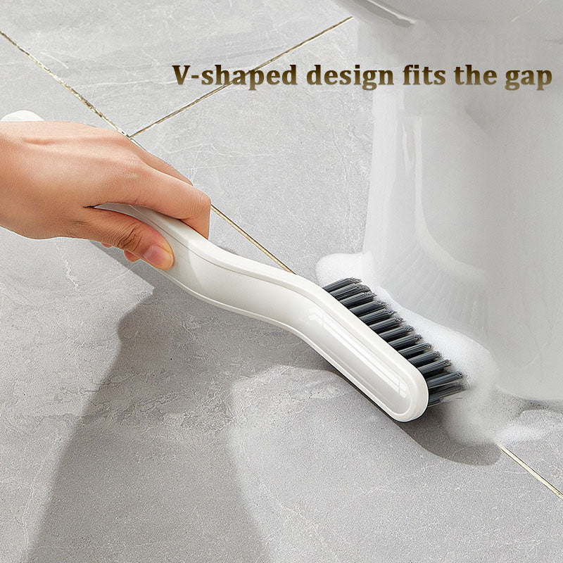 2-in-1 Multipurpose Bathroom Tile Floor Gap Cleaning Brush Window