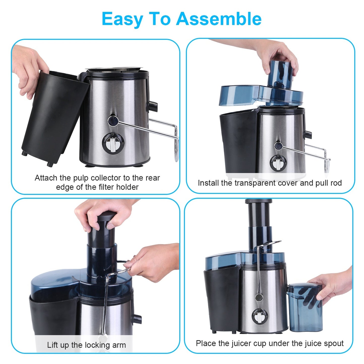 1Pc Centrifugal Juicer Juice Extractor  For Fruits Vegetables