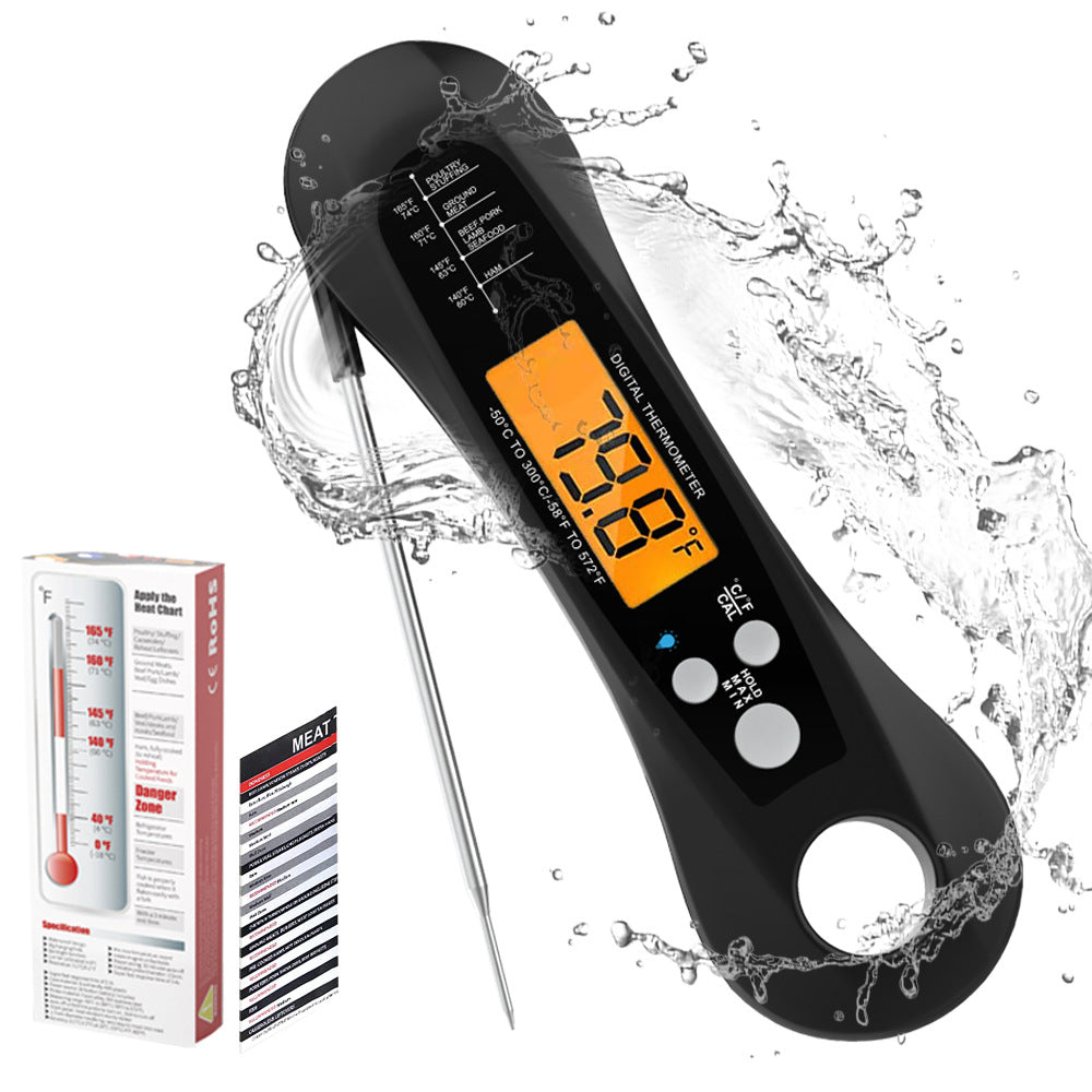 Kitchen Waterproof Folding Electronic Oven Thermometer