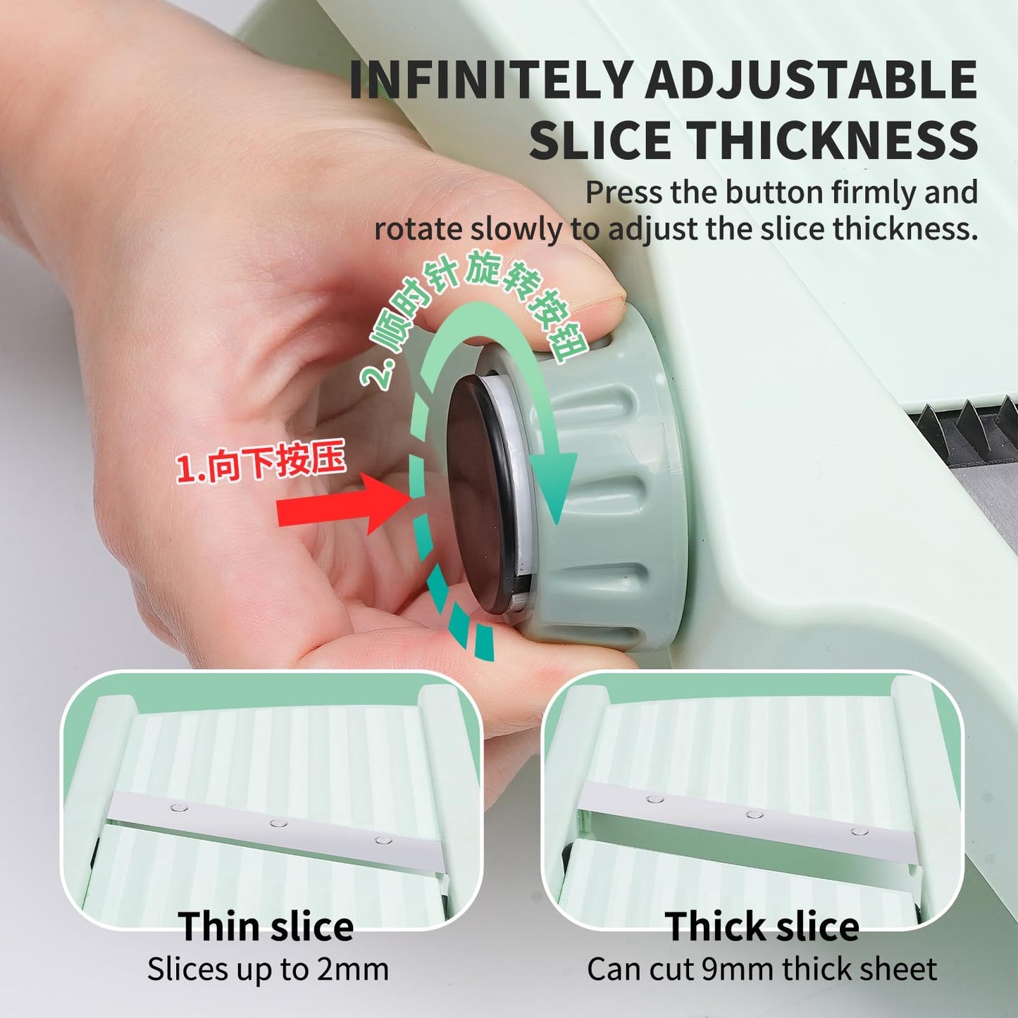 Household Vegetable Cutting Potato Slicer Shredder Multifunctional