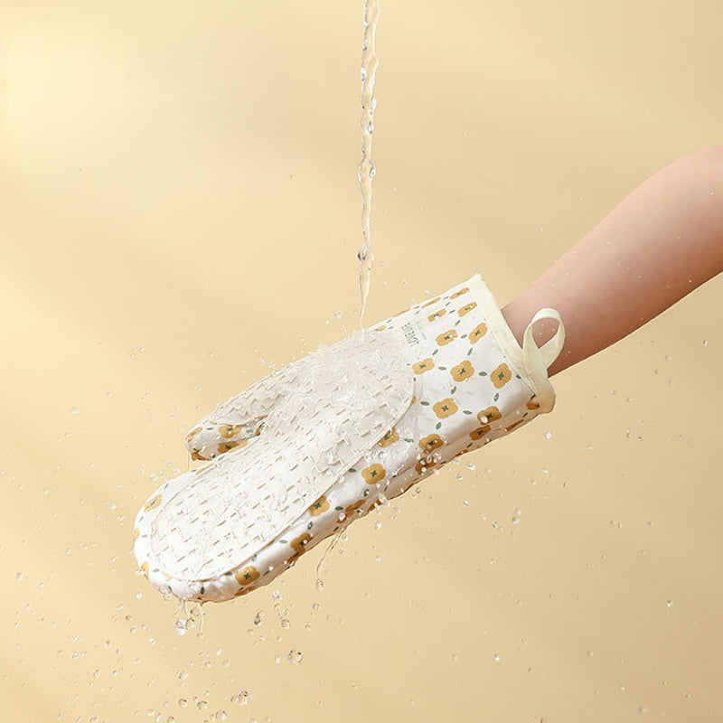 Anti-Scalding Microwave Cotton Non-Slip Insulation Gloves Oven Mitts