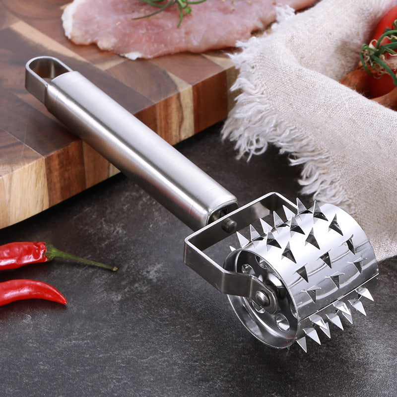 Meat Hammer Kitchen Tool Gadget Stainless Steel Rolling Tender