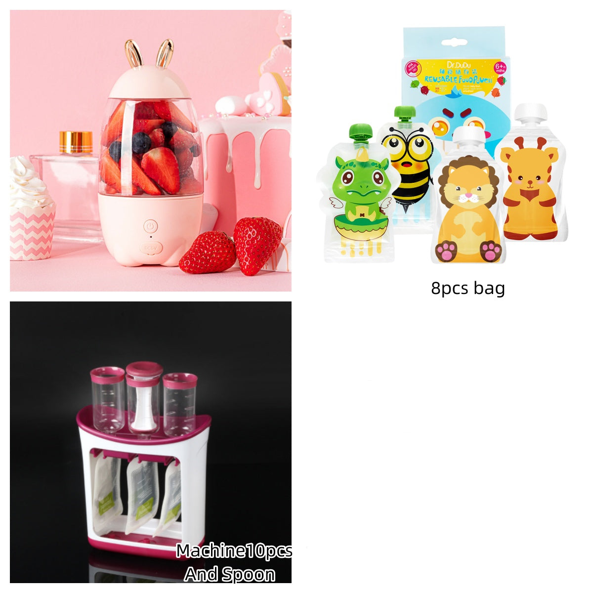 Cute Portable Blender Electric Juicer Machine Multifunctional