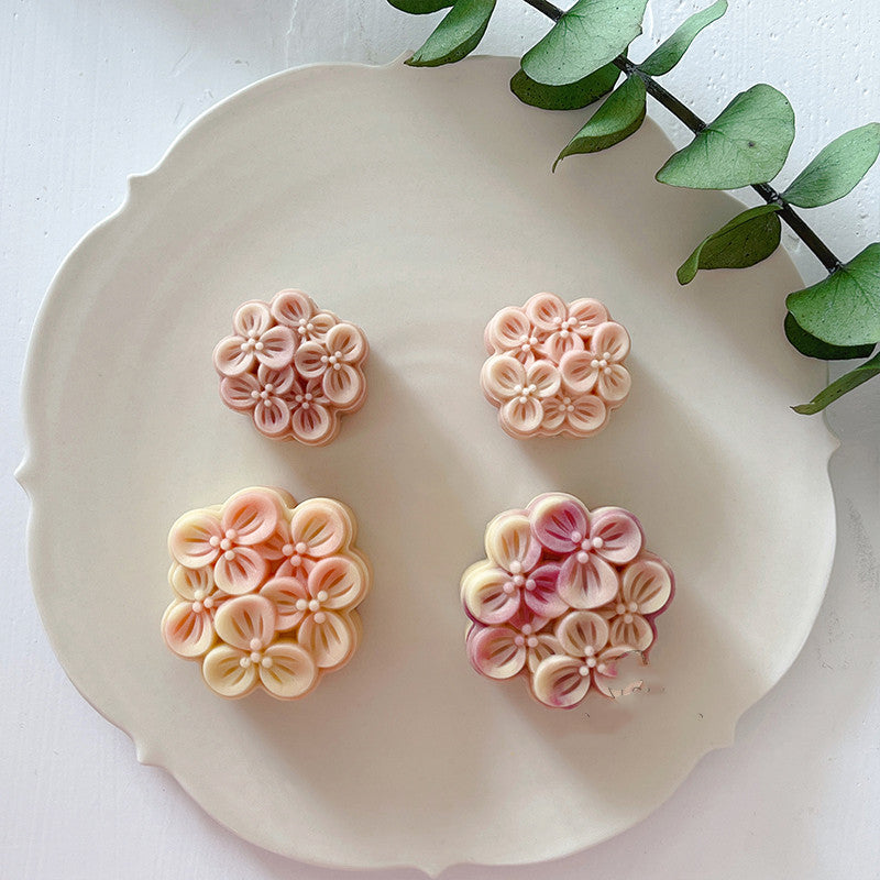 Mini Mid-Autumn Festival Flower Mooncake Hand Press Mould