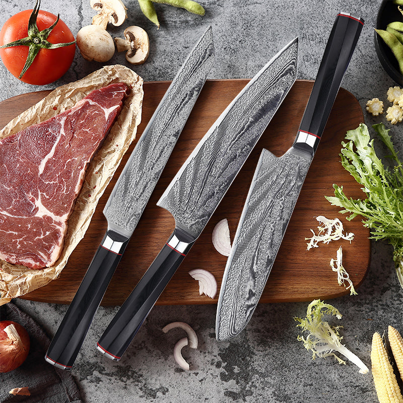 Damascus Steel Knife Chef's Knife Set Knife