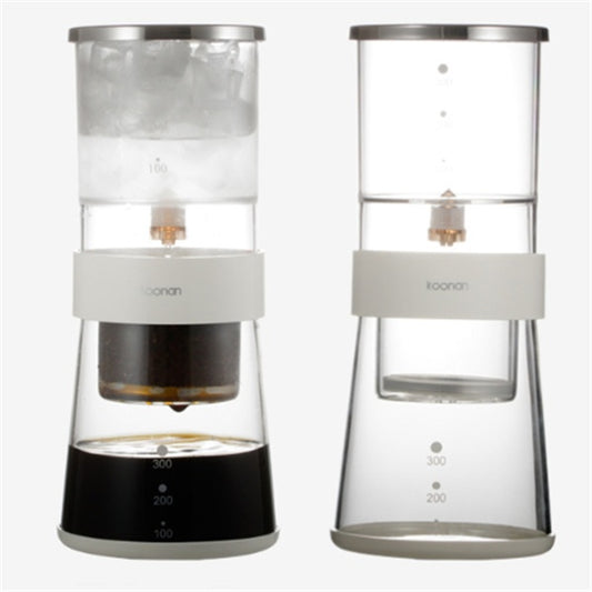 Portable Reusable Ice Drip Coffee Glass Pot Maker