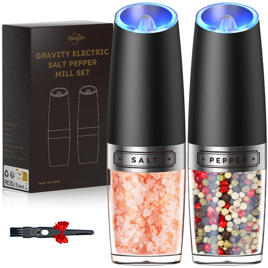 Gravity Electric Salt And Pepper Grinder Set