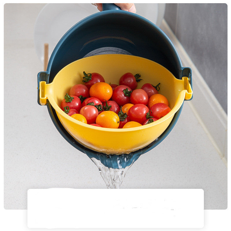 Multifunctional Vegetable Cutter Lazy Household Drain Basket