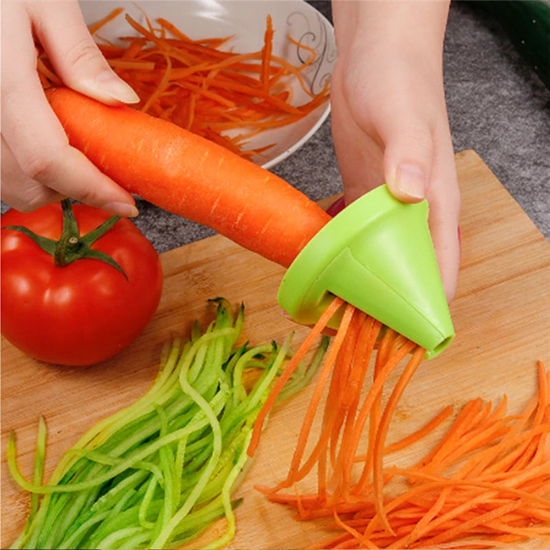 Kitchen Tools Vegetable Fruit Multi-function Spiral Shredder Peeler