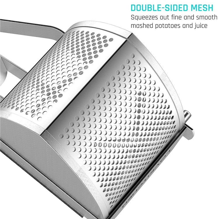 LMETJMA Potato Ricer Stainless Steel Potato Masher