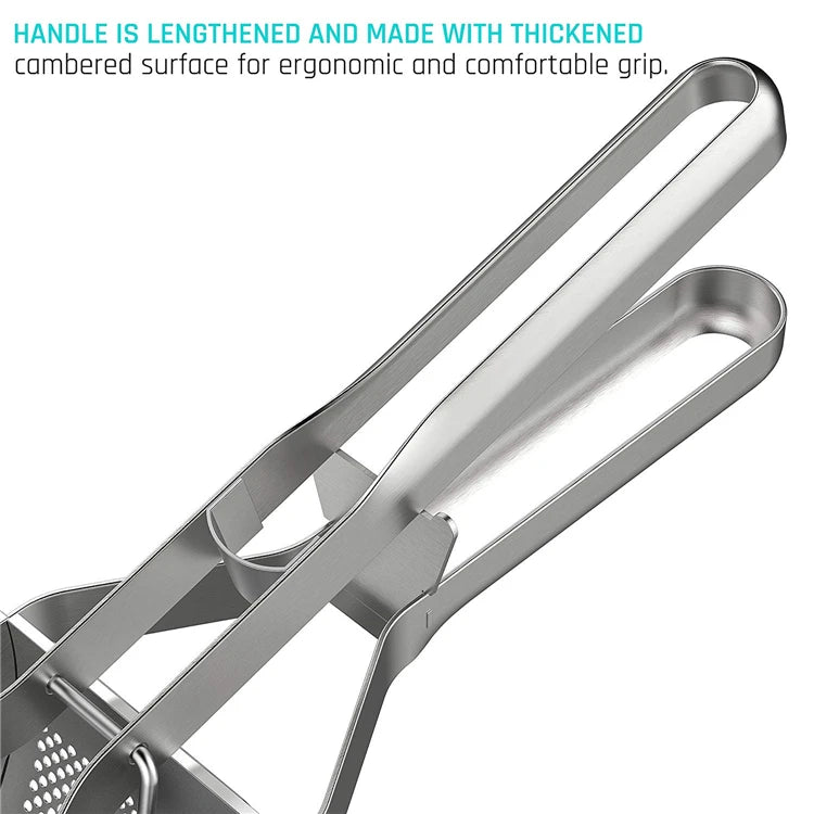 LMETJMA Potato Ricer Stainless Steel Potato Masher