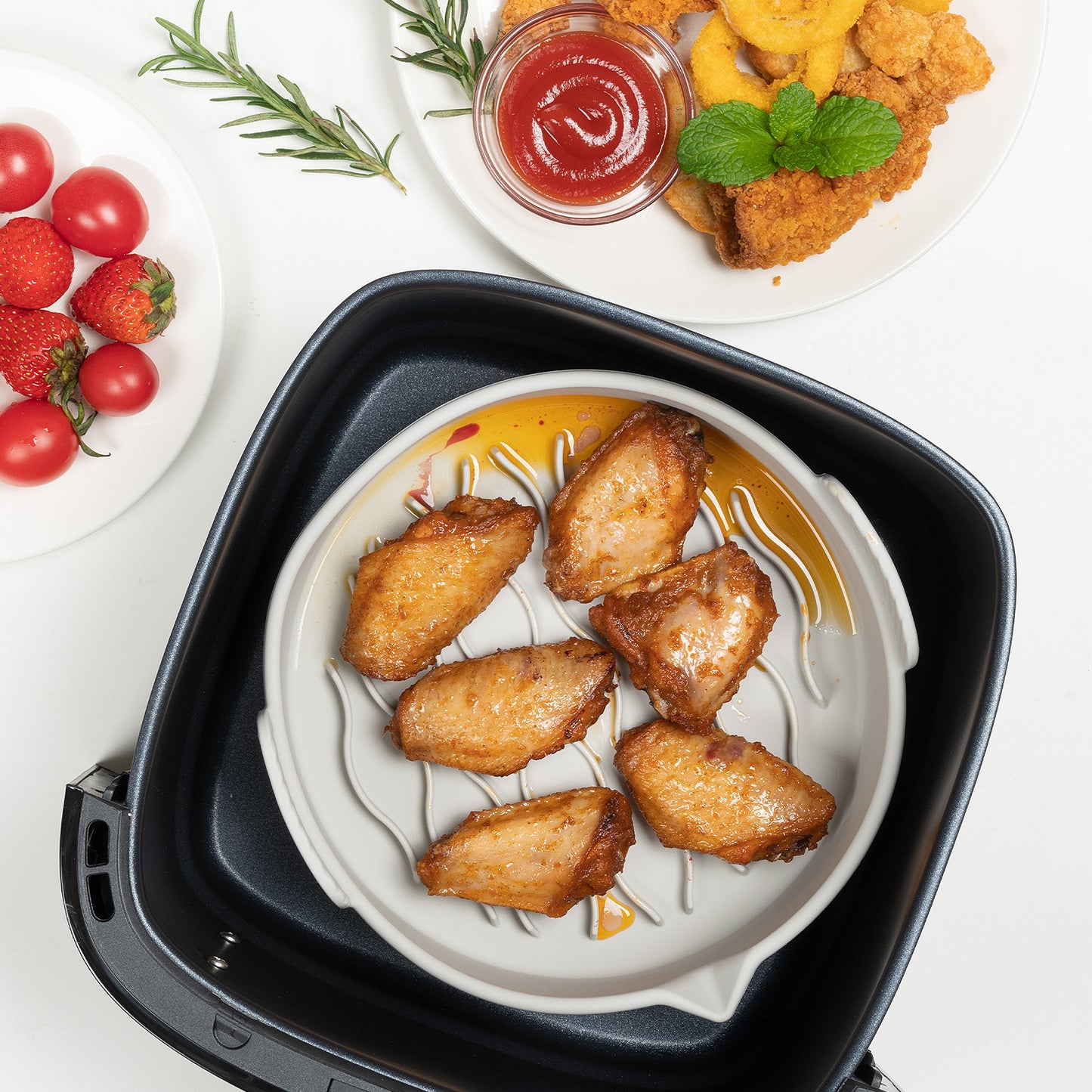 New Air Fryer Silicone Baking Tray