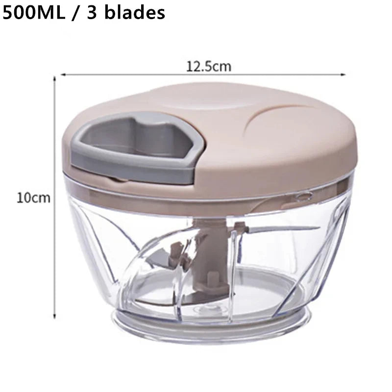 1pc, Vegetable Cutter, Multifunctional Garlic Masher, Manual Food Chopper