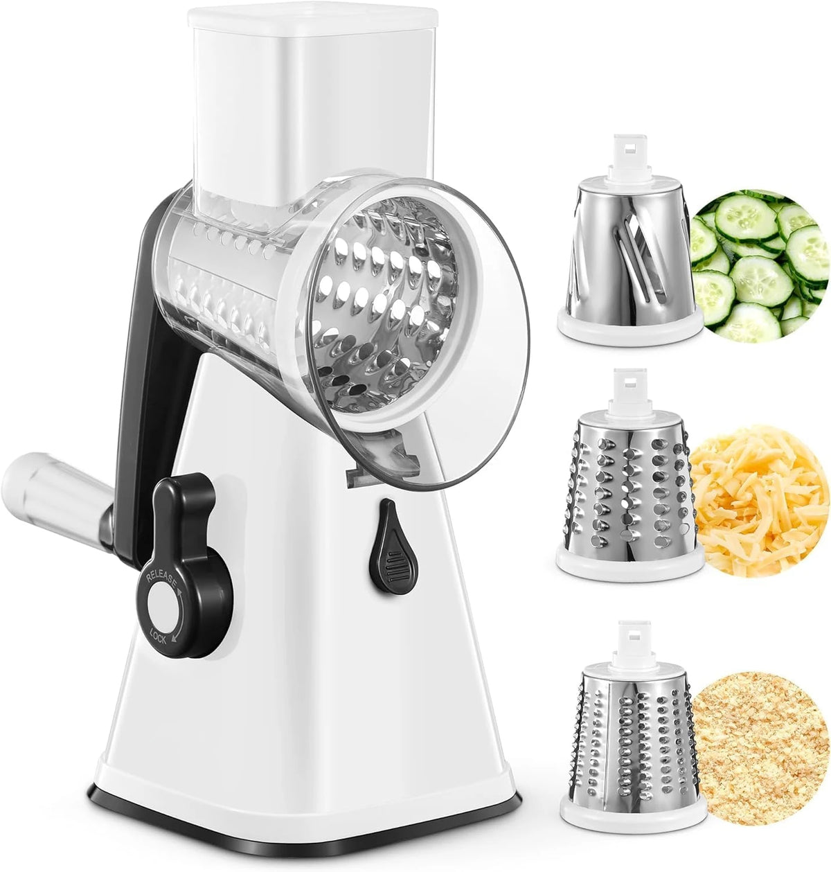 Multi-Purpose Rotary Graters Kitchen Vegetable Slicer